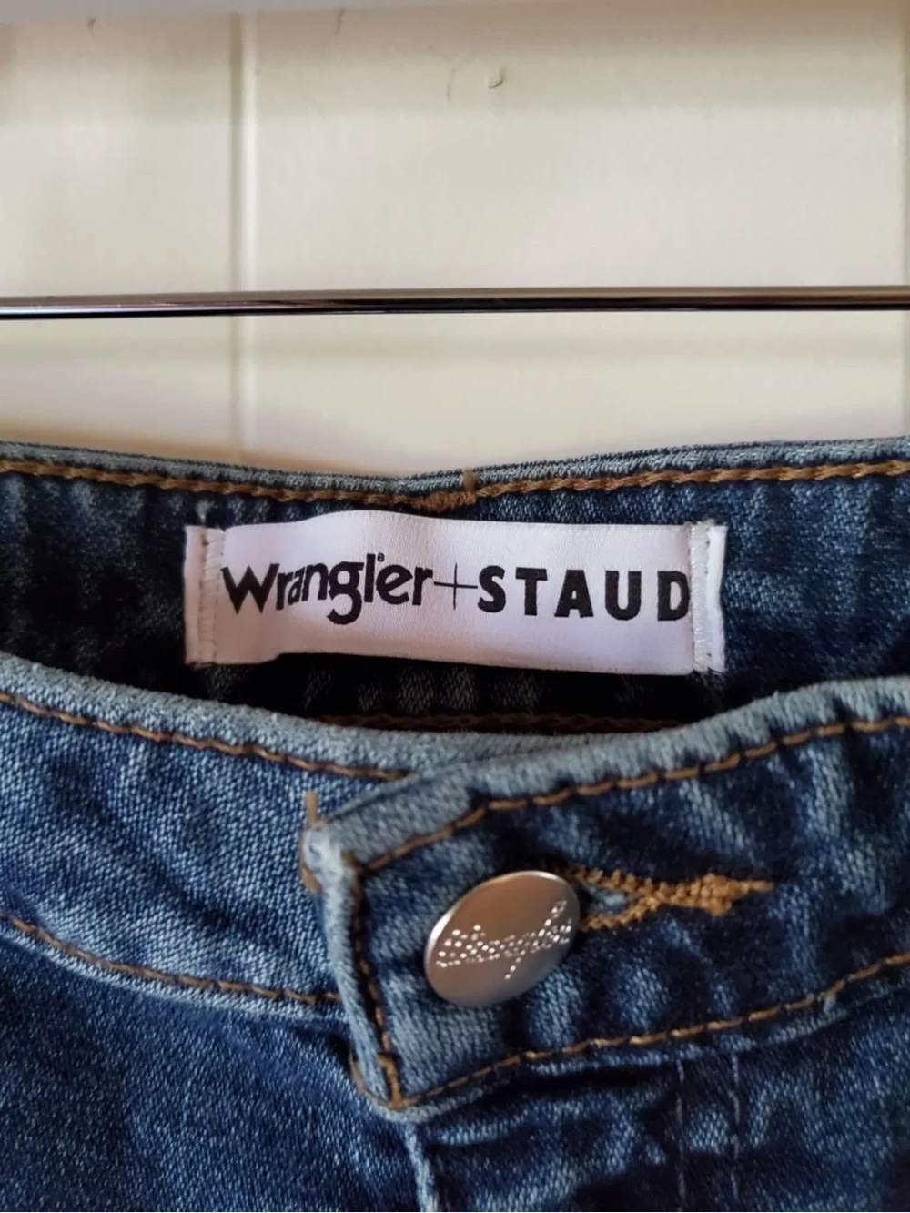 STAUD x Wrangler the Must Jeans in Indigo Wash 30x32